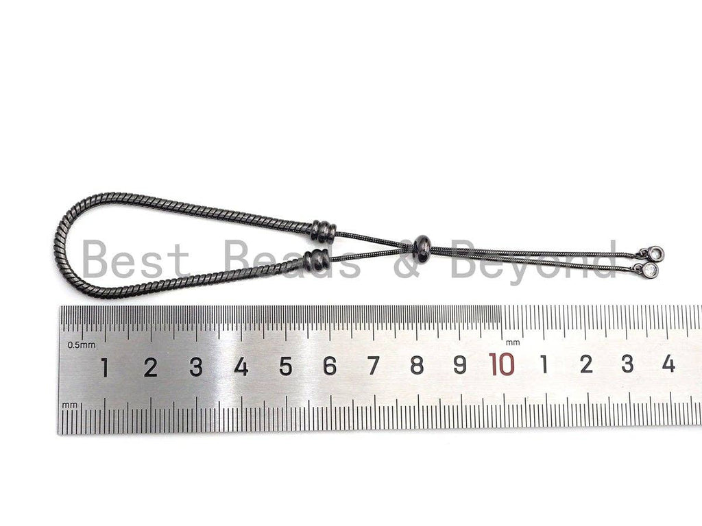 Adjustable Bracelet Chain for Large Hole Beads, Gold/Silver/Rose Gold/Gumetal Bracelet Chain, Pandora Style Slidnig braclet, sku#C111