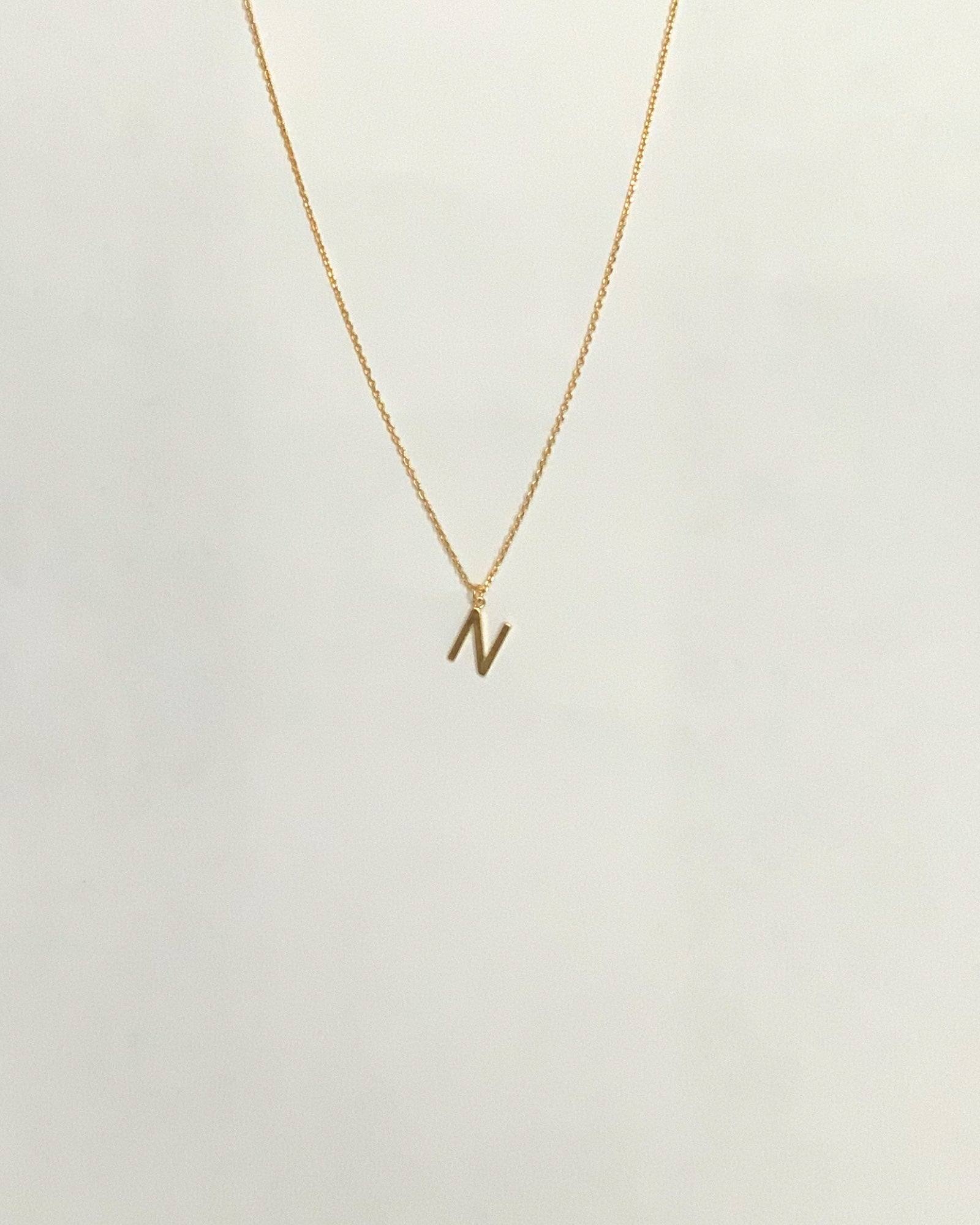 Letter Pendent Necklace