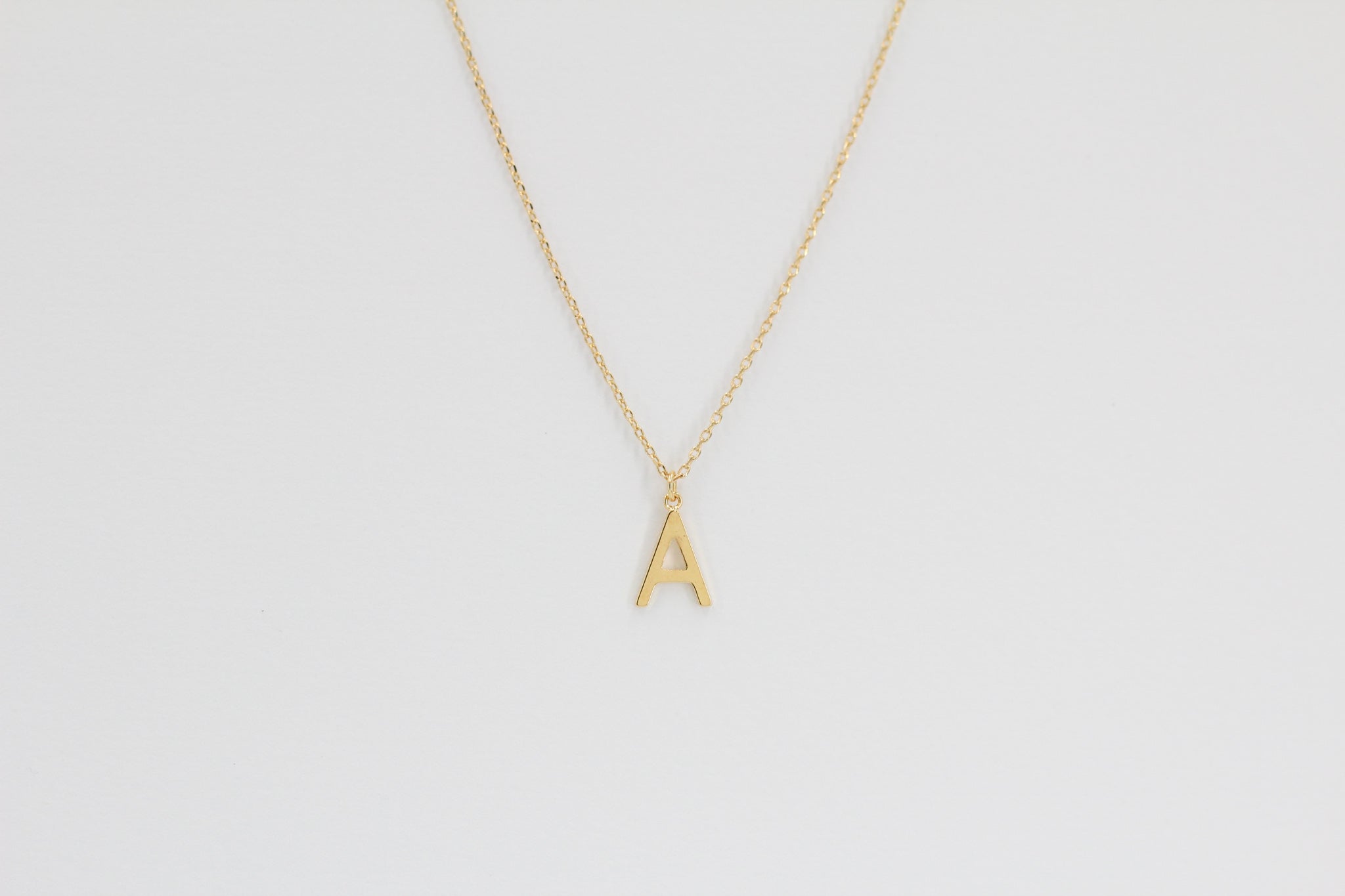 Letter Pendent Necklace