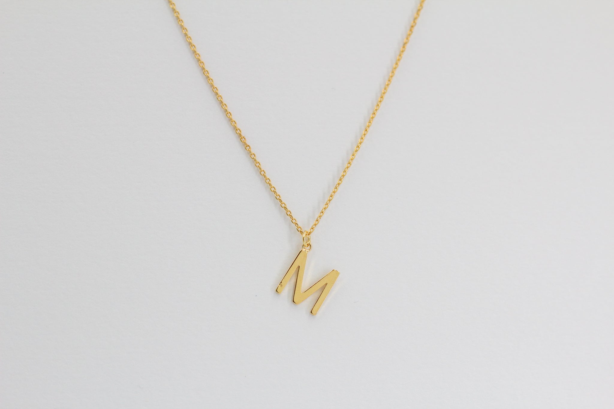 Letter Pendent Necklace