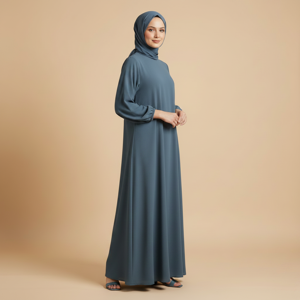Modest Luxury Premium Nida Abaya | Zoom Umbrella Cut Summer Abaya (MA233)